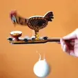 GIF.gif Pecking Chicken - Kinetic Toy