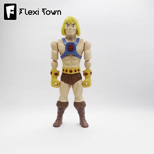 Flexi-Town-He-Man,-G2.mp4 Flexi HeMan, He-Man, Articulated fidget figure, 3mf included