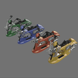 rotation_of_bikes.gif Archivo STL El libro de las motos espaciales Boba Fett Vespa Speeder mod・Objeto de impresión 3D para descargar, mrteal