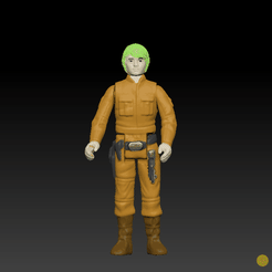 luke bespin.gif 3D file Star Wars .stl LUKE SKYWALKER (Bespin) .3D action figure .OBJ Kenner style.・3D printing template to download