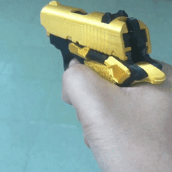 1637427257820230.gif Fichier STL Mini pistolet à bande élastique M1911A1・Modèle imprimable en 3D à télécharger