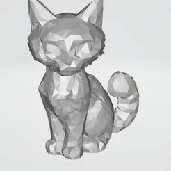3D-Viewer-2024-04-28-11-55-37.gif Low Poly, Cat, Sculpture