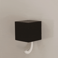 Media_220919_104025.gif 3D file Cat - wall hook・Template to download and 3D print