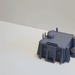 Cabin_Animated.gif 3D file Star Wars Shatterpoint - Outpost: Cor-Compat - Cabin - With Optional Storage・3D print model to download