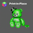 gif2.gif Shamrock Wiz Bear - Toy + Keyring (Print-in-Place)