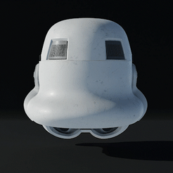 3-Rogue-One-Stormtrooper-Helmet-360-GIF.gif 3D file Rogue One Stormtrooper Helmet - 3D Print Files・Model to download and 3D print
