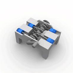 Boxer-motor-GIF-.gif STL file 4 cylinder Boxer engine model・3D printing idea to download