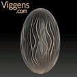01.gif Easter ornament 02 - FDM, Resin, dual material variant included