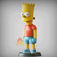Bart-Simpson.gif Bart Simpson -The Simpsons- 80's cartoon-FANART FIGURINE