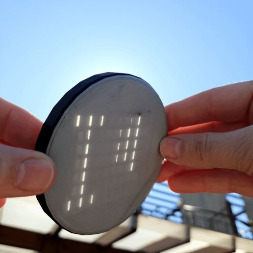 IloveU-full-BW.gif Coaster with I love You message that shown in sunshine