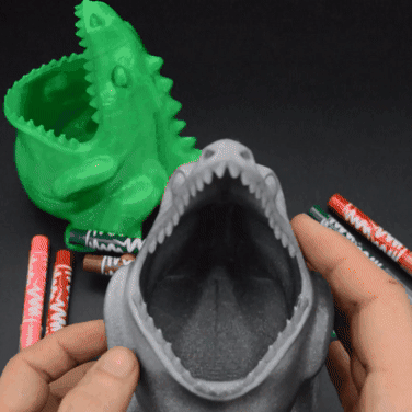 Dinosaur gluttonous pencil holder