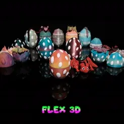 Dragon-Original-Tike-Bubble-Egg.gif Flex 3D Dragon Original Tike with Bubble Egg