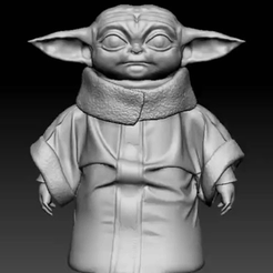 20220423_181331.gif STL file Grogu (Baby Yoda) (Star Wars)・3D printer design to download, Kangreba