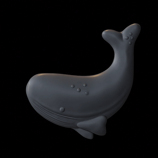 Whale - 3D Relief 3D model
