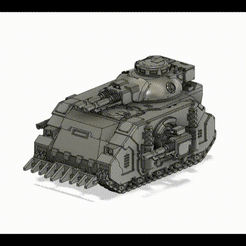 GIF.gif Файл STL Атакующий танк с узором Марса・Дизайн 3D-печати для загрузки3D, Craftos