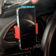 Sequence-01_1.gif STL file Air Vent Phone Holder for Car PRINT-IN-PLACE・Design to download and 3D print