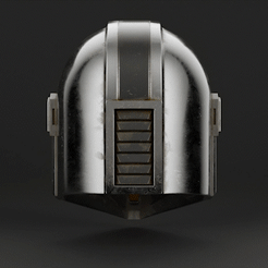Mando-Spartan-Star-Wars-Based-360-GIF.gif 3D file Mando Spartan Helmet - Version 1 - 3D Print Files・3D printer model to download