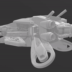 nave.gif Archivo STL Spaceship rail gun spacecraft space battleship・Objeto imprimible en 3D para descargar, Ermack