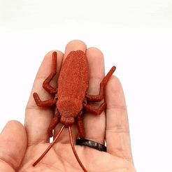 Roach.gif Descargar archivo STL Articulated Roach • Plan para imprimir en 3D, mcgybeer