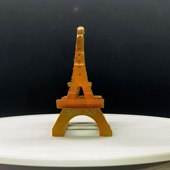 ezgif.com-optimize-1.gif STL file The Flips: Eiffel Tower - Croissant 2.0 🗼🥐・3D print design to download