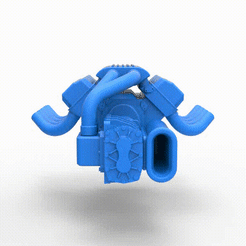 Engine.gif Fichier 3D Moteur V8 avec compresseur Potvin Échelle 1:25・Design pour imprimante 3D à télécharger