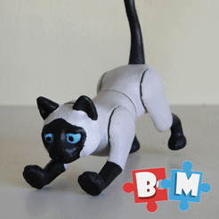 ezgif.com-gif-maker-2.gif STL file Shark Cat BEAST MIX・Template to download and 3D print