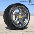 ezgif-3-964a62a7a3.gif Porshe 996 Boxster rims with ADVAN tires for diecast and scale models