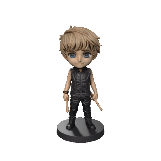 Dominic Howard – Muse Chibi Alternative Rock Drummer Figure (Fan Art)