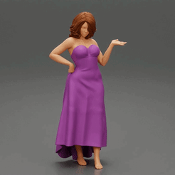ezgif.com-gif-maker-3.gif Archivo 3D Hermosa mujer posa en el estudio con un vestido clásico Modelo de impresión 3D・Plan de impresora 3D para descargar, 3DGeshaft