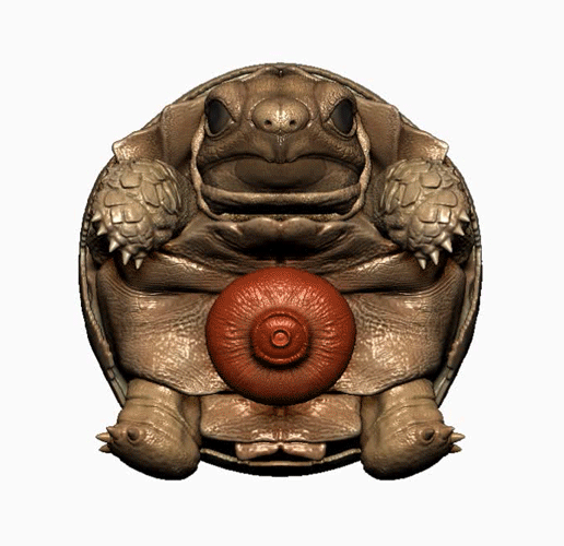 SULCARA– The Hatching – Ancient Tortoise Guardian 100mm Resin Miniature STL