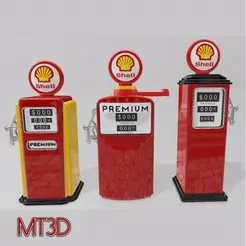 1111111.gif Pack of 03 Vintage Petrol/Gas/Fuel Pump for Dioramas