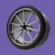 ezgif-5-864e0b420d.gif Rohana RC10 style - Scale Model Wheel set - 19-20" - Rims and Tyre