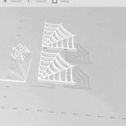 webs-gof-1.gif STL file Easy Print Halloween Spooky Goodies, Spiders, Webs, Pumpkins, Crosses・3D printing idea to download