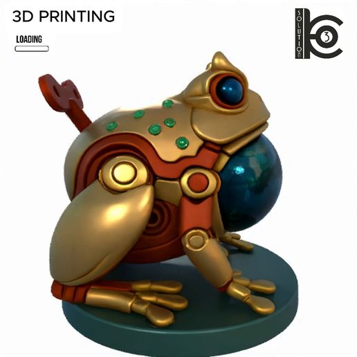 🐸 Oracle Toad - 3D Printable Crystal-Bellied Mech Frog・ STL File for 3D ...
