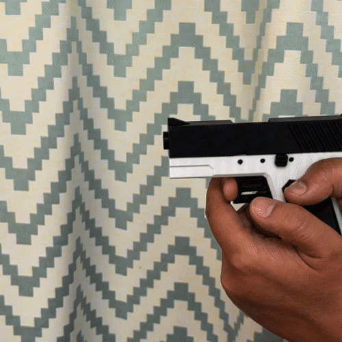 Mini Slide-Action Pistol: Single-Shot Cap Gun (BB 6mm)