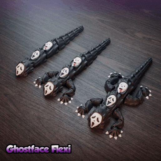 Ghostface lizard style : Toothpick Holder : Flexi : Multicolored