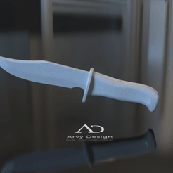 Poignard-1.gif Fichier STL Dagger - Hunting knife - Cosplay - Poignard - Couteau de chasse・Objet pour imprimante 3D à télécharger