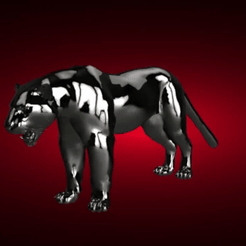 jaguar.gif Fichier STL Jaguar Chat sauvage・Design à télécharger et à imprimer en 3D, FUN3D