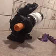 Dragon_holder_video.gif NO supports required - WINE bottle holder Dragon (2 versions included)