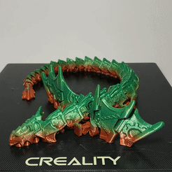 IMG_0130.gif STL file Articulated Steampunk Dragon・3D printer design to download