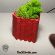 MC_Heart_Vase.gif Archivo 3D Minecraft Vida Corazón Jarrón Jardinera・Modelo para descargar y imprimir en 3D