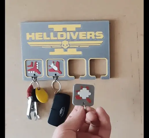 My-Video2-2.gif Helldivers Keychains & wall mounts