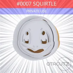 0007-Squirtle~PRIVATE_USE_CULTS3D@OTACUTZ.gif #0007 Squirtle Cookie Cutter / Pokemon
