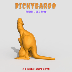 FINAL.gif Archivo STL Dickygaroo 🦘・Objeto para impresora 3D para descargar