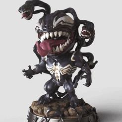 Venum_Mavel.gif Archivo STL Venom VERSION CHIBI -CHIBI Héroe FIGURA-SERIE MAESTRO・Modelo para descargar y imprimir en 3D, adamchai