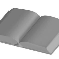 Book3Gif.gif STL file Open book・Design to download and 3D print