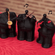 BigMusiciansGif.gif STL file Big Musicians Decorative Figures・3D printable model to download, RodMuzac