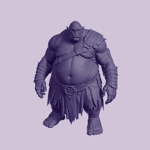 Heavy Muscular Ogre Giant Miniature