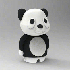 Panda.gif Fichier STL gratuit Mr Panda V1・Modèle à télécharger et à imprimer en 3D