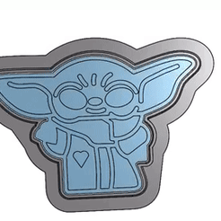 Baby-Yoda-gif.gif 3D file Baby Yoda 🍪 cutter・3D print model to download